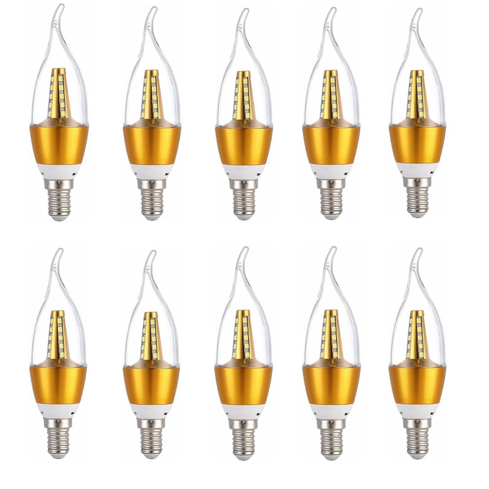 10Pièces 7W E14 Ampoule De Maïs LED Lampe À Économie D'Énergie Bougie Ampoule Spotlight Lampe Suspendue Hôtel Lampe Décoration Maison Cuisine Lampe De Table,Cold white