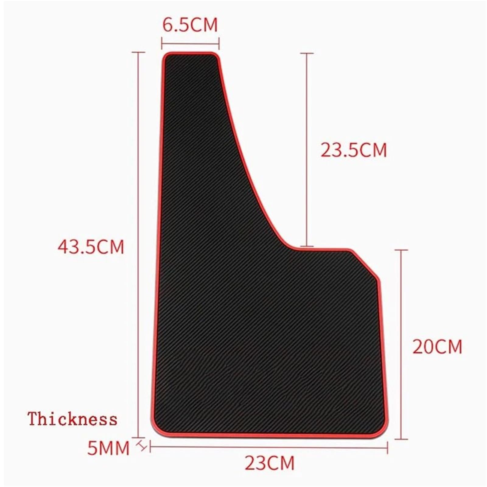 Osłony przeciwbłotne na koła Błotnik samochodowy Przedni Tylny Koła Błotniki Do Samochodów Chlapacze Śruby Akcesoria Samochodowe Auto SUV(2pcs Large Red)