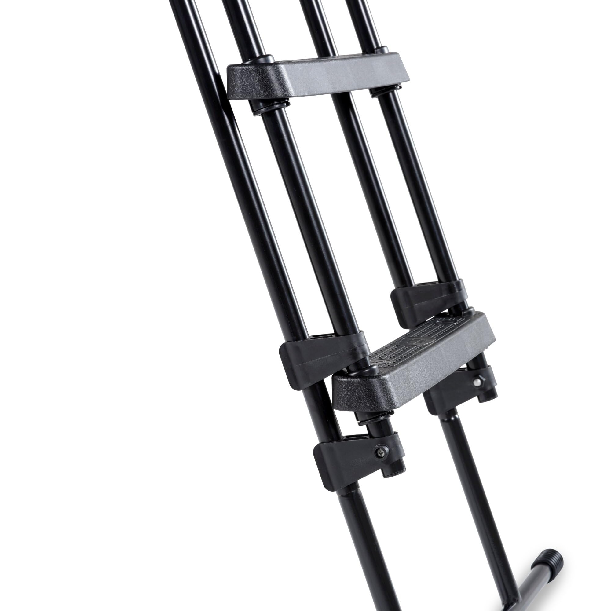 EXIT Toys Échelle de Piscine Échelle avec Rampe pour Piscines - Marches Antidérapantes - Facile à Replier pour Plus de Sécurité - pour Hauteur de Cadre 91-107cm - Noir
