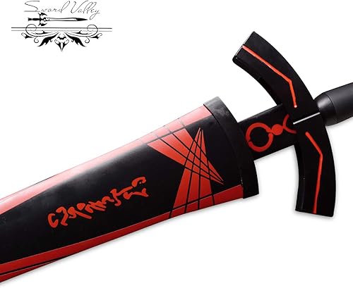 Miniatura 4 de Sword Valley Espada larga medieval de acero inoxidable, estilo juramento con vaina, decoración coleccionable, longitud completa 45.3 in