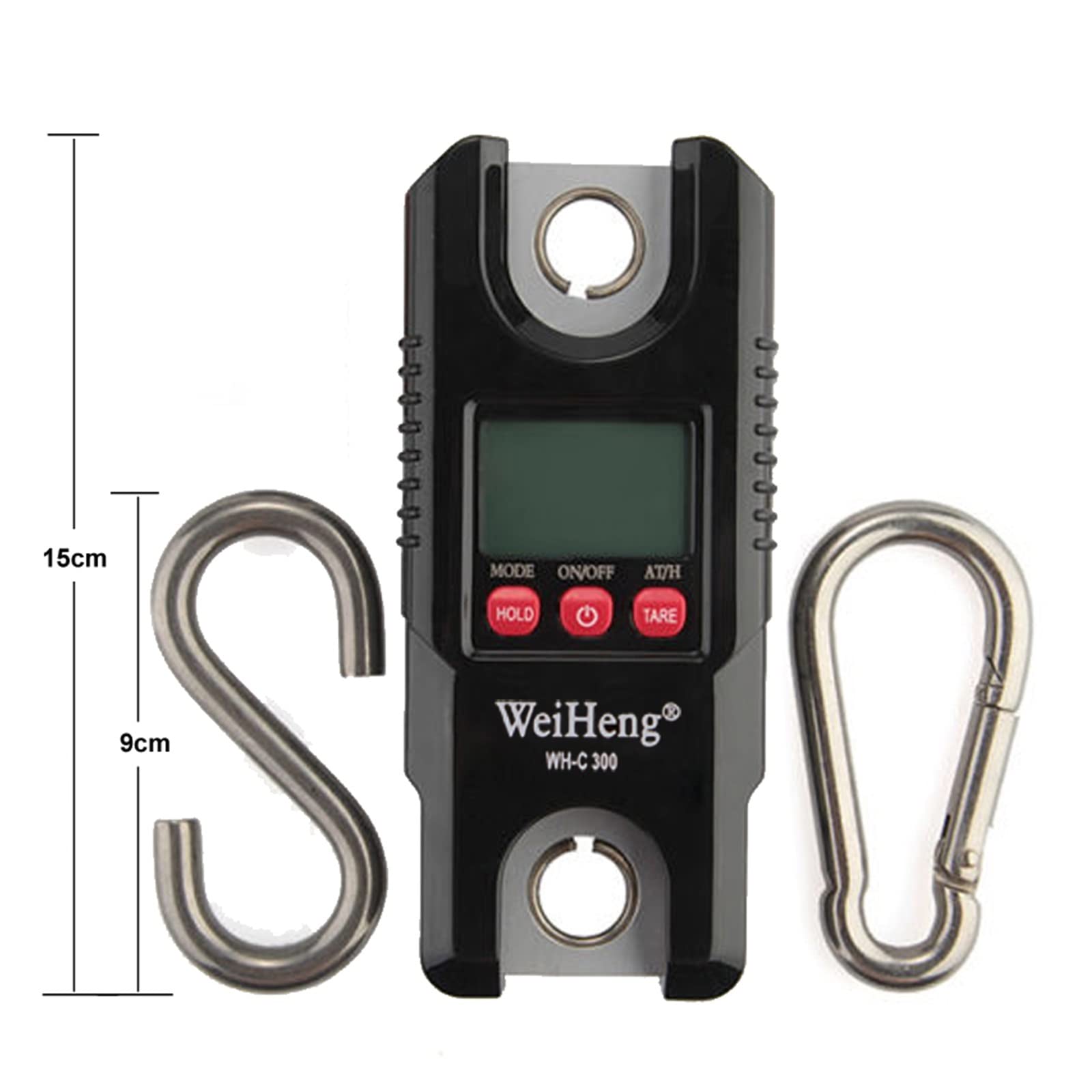 Báscula de grúa de 300kg/600lb, báscula colgante de alta resistencia, báscula de pesaje LCD, báscula de grúa Industrial Digital electrónica de alta precisión