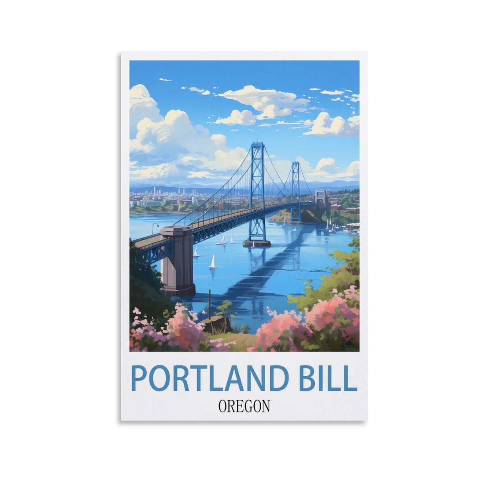 EZMLFA Diamond Painting Art Kits,Portland Bill Oregon,5D Diamond Painting Kit for Adults Beginners, DIY Full Round Drill Gem Art Kits for Home Decor 30x40cm