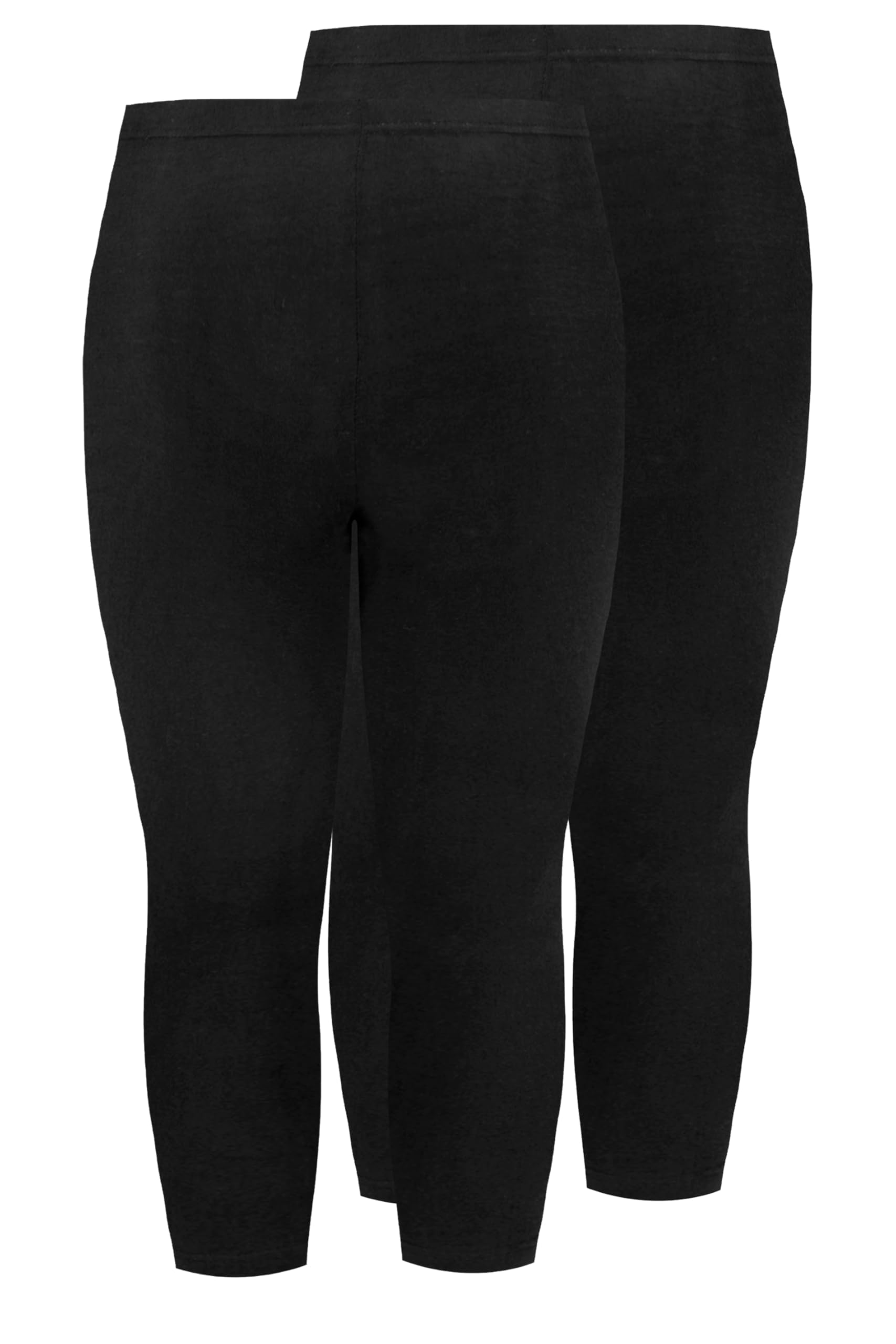 Yours Crop Legging 2Pk, Black, Size 20, Women