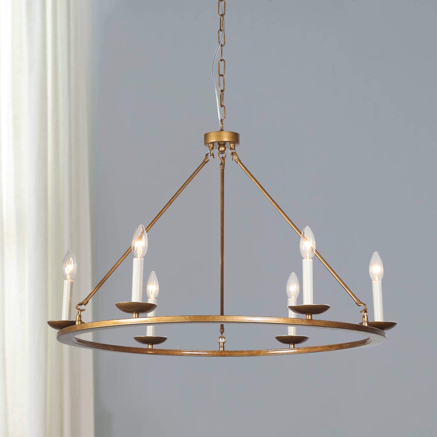 Super Sale 🛒 Kitchen Island Pendant Light, A1A9 Retro Round Candle LED Chandelier Lighting Wagon Wheel Ceiling Lights for Farmhouse, Dining Room, Table Light, Entryway, Hallway, Foyer, D30 X H23 Chain 41'' Flash Deals - 70% OFF Kitchen Island Pendant Light, A1A9 Retro Round Candle LED Chandelier Lighting Wagon Wheel Ceiling Lights for Farmhouse, Dining Room, Table Light, Entryway, Hallway, Foyer, D30 X H23 Chain 41''
