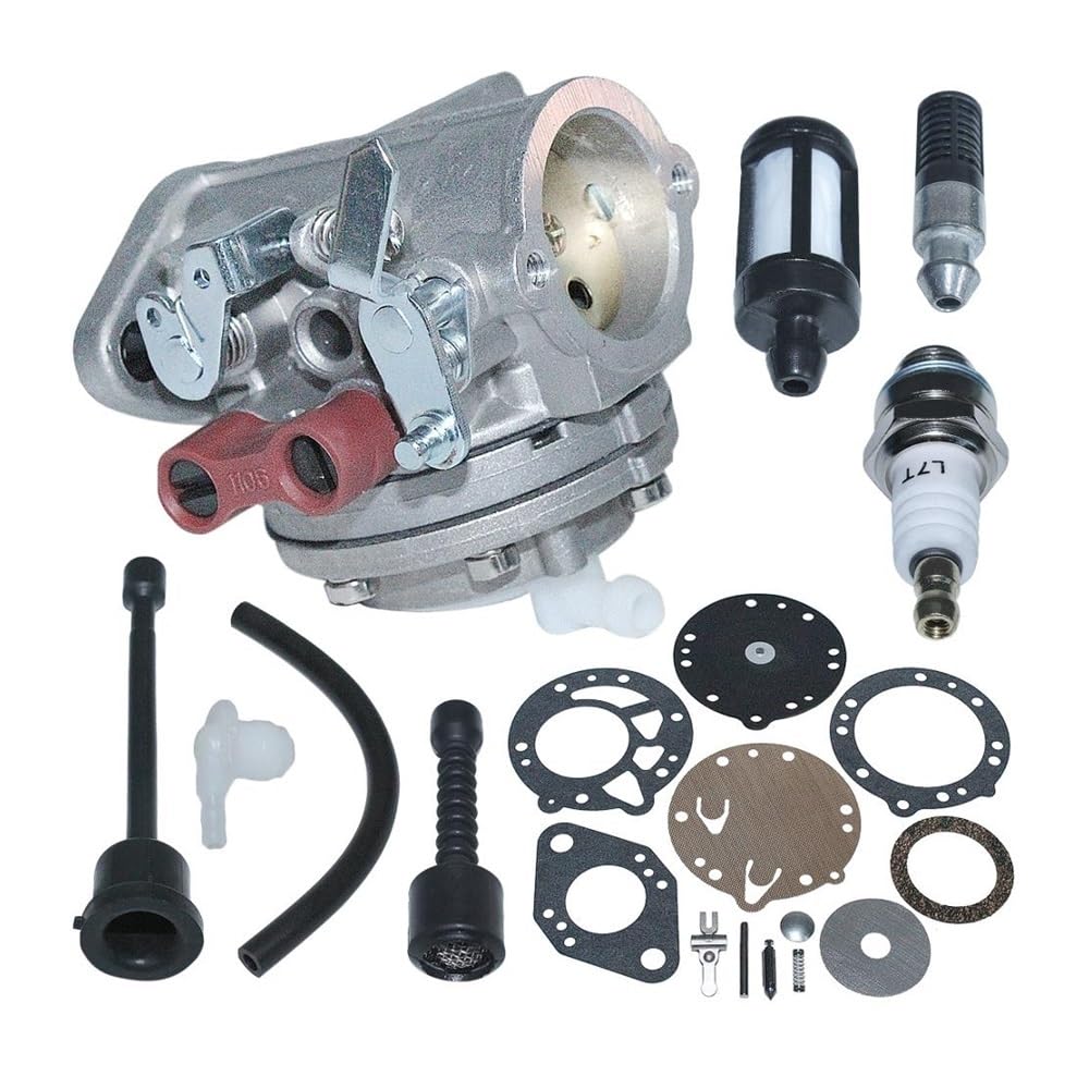 Herramientas de jardín Kit de reparación de Manguera y Filtro de Combustible for carburador, Compatible con Motores de Motosierra 070 y 090, Motosierra Gasolina