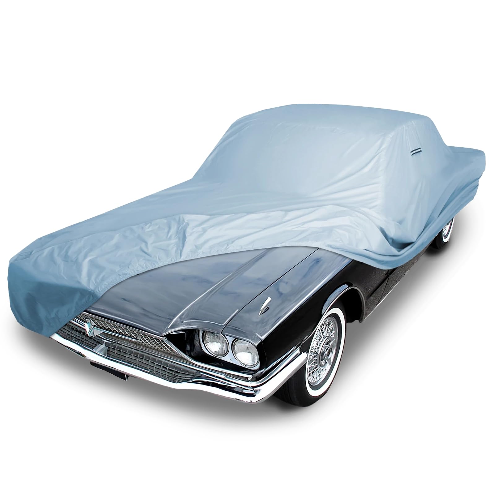 iCarCover Custom Car Cover for 1958-1969 Ford Thunderbird Waterproof All Weather Rain Snow UV Sun Hail Protector for Automobiles, Automotive Accessories Full Exterior Indoor Outdoor Car Cover Sky Gray 47. Ford Thunderbird 1958-1969