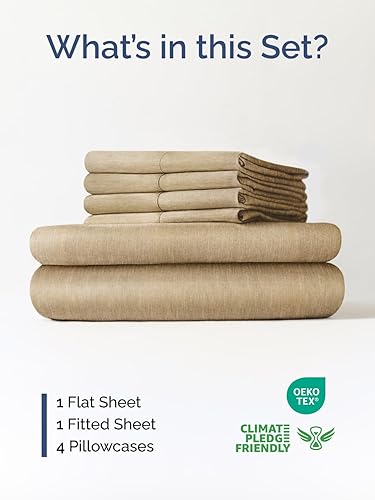 Miniatura 2 de Juego de sábanas de tamaño king, transpirables, refrescantes, con esquinas extraprofundas de 18-24 pulgadas, de ajuste fácil, supersuaves, sin