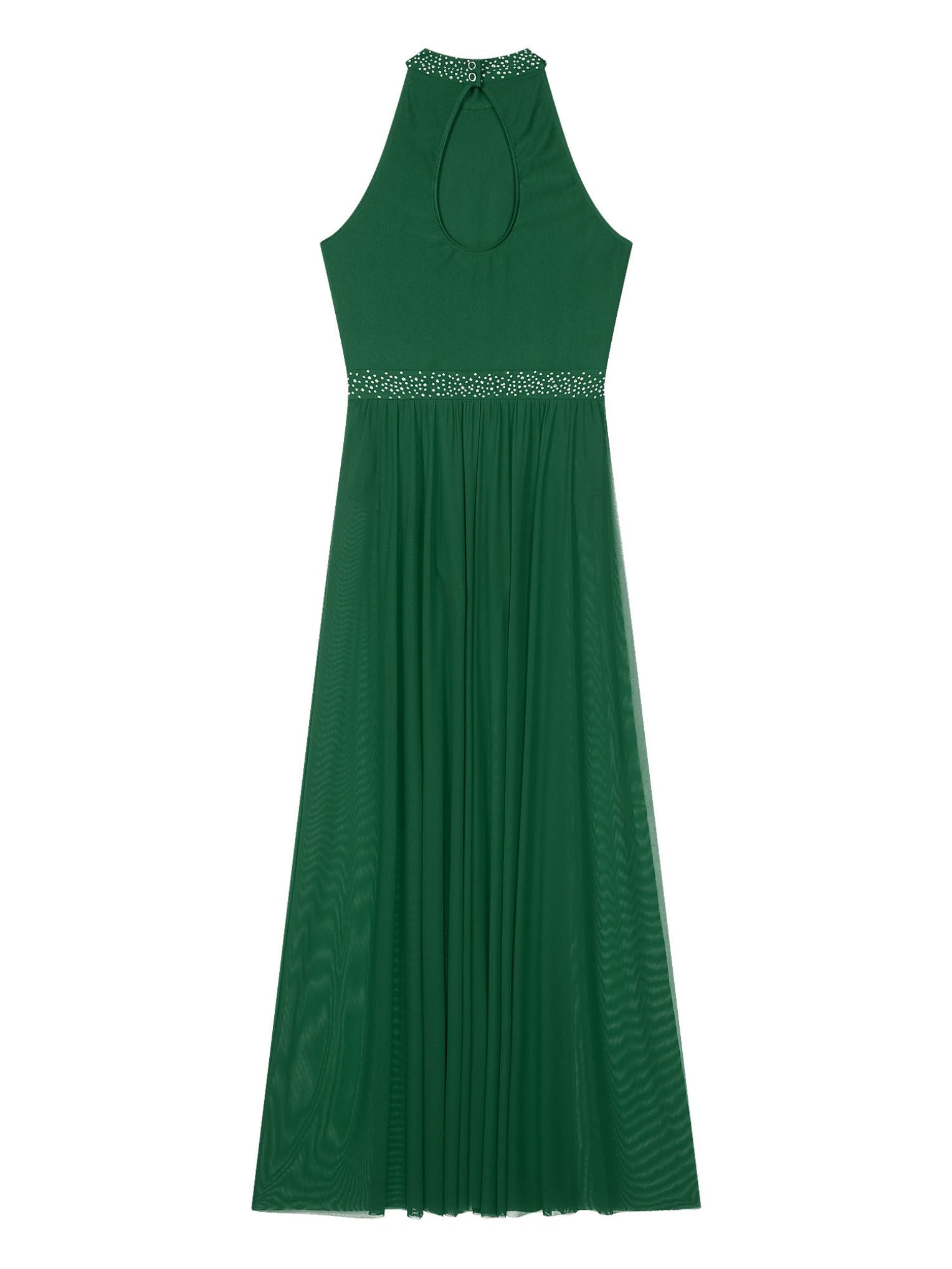 Lyrisches Tanzkleid Damen Glitzer Lyrischen Tanzkleid Ärmellose Ballettkleid Lang Geschlitztes Tankleidung Cha Cha Rumba Samba Tanzkostüm