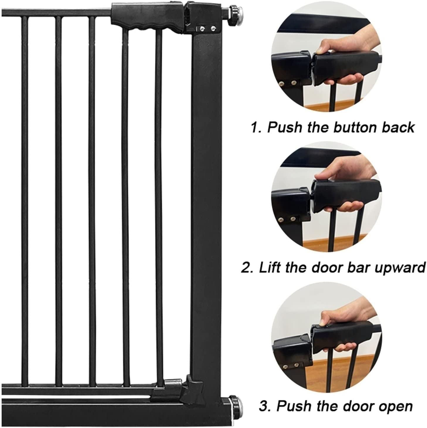 Amazon.co.jp: ペット用安全ゲート、30.31インチ～73.58インチ