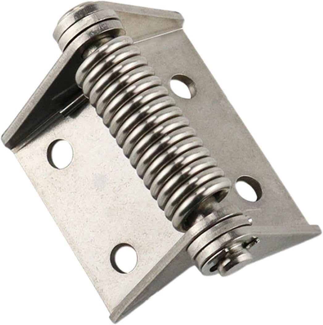 Self Closing Return Spring Large Load Bearing Iron Hinge Large Industrial Machinery and Equipment Hinge 1Pcs(Small Size)