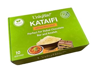 UNIQBITE Kataifi Pastry, 1.1lb (500g), Shredded Fillo Dough for Dubai Chocolate Bar Pistachio | Phyllo Dough Kadayif Knafeh