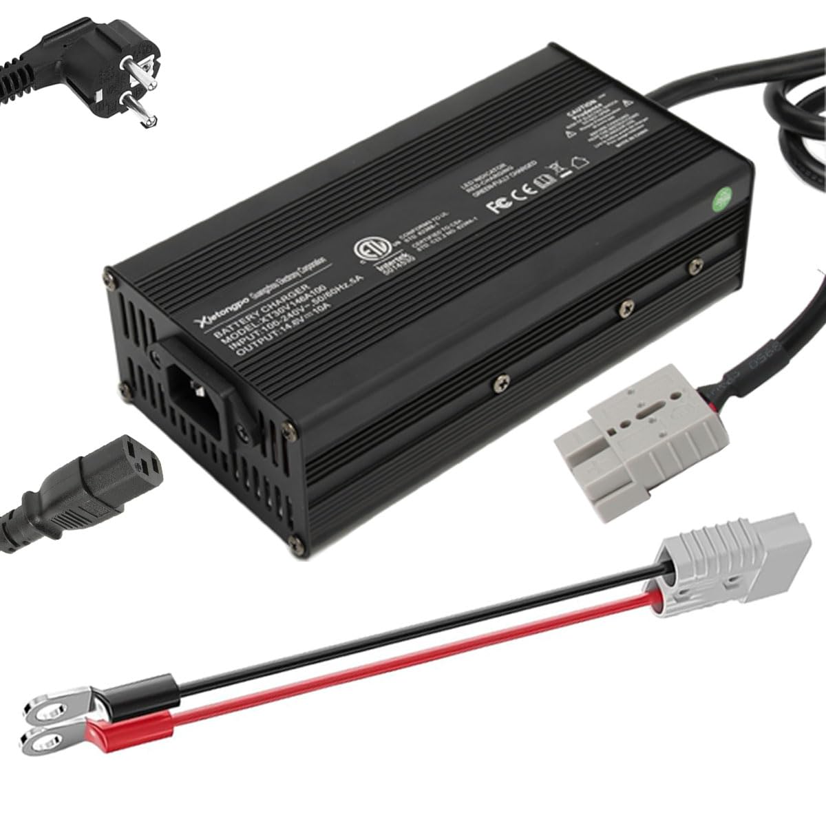 Chargeur LiFePO4 14,6V 10A Spécial pour au Lithium Fer Phosphate 12V