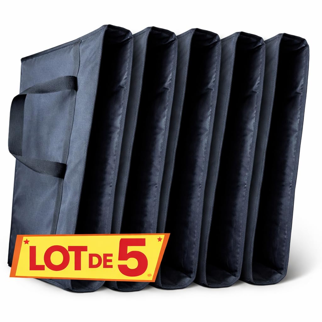 Sac de Transport pour Échiquiers Bois – Capacité 5 Plateaux Taille 5/6 (52x52 cm Max) – Housse Molletonnée Renforcée – Idéal Clubs, Écoles et Tournois – Ultra Résistant Jusqu’à 15 kg