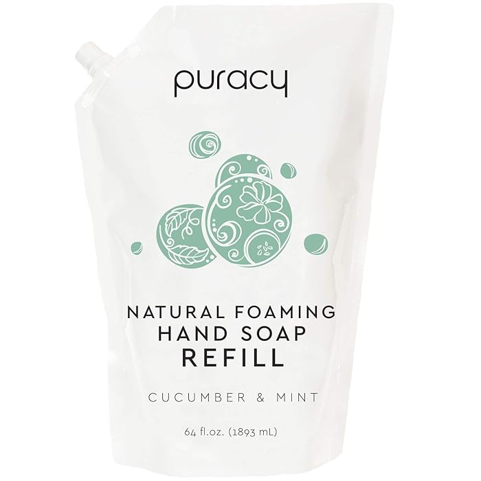 Buy Puracy Natural Foaming Hand Soap Refill, Cucumber & Mint, 64 Fl Oz