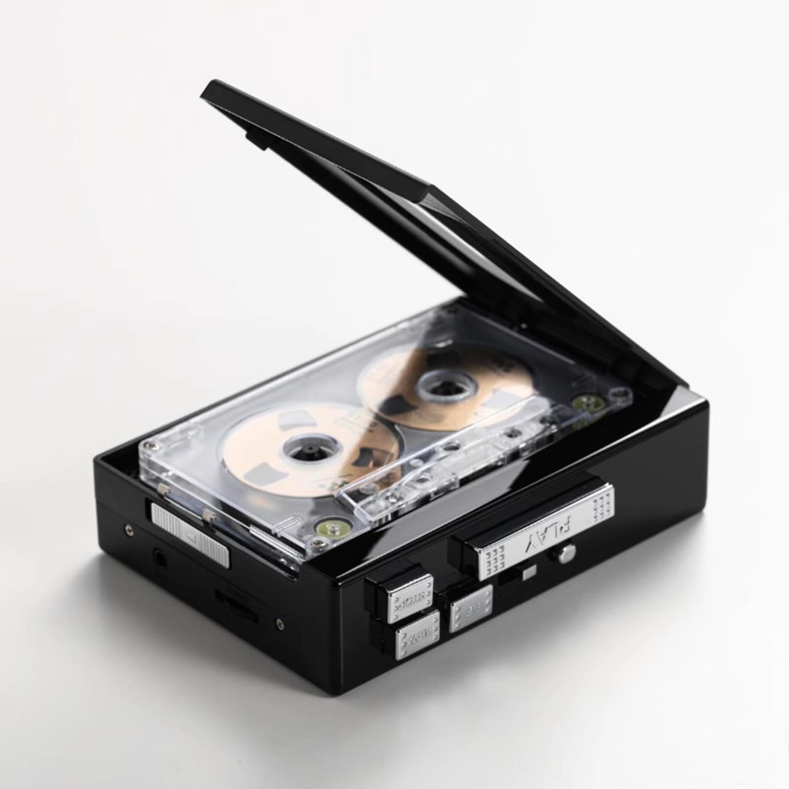 COYEUX Reproductor de casetes portátil, Reproductor de Cintas FM Bluetooth, con función de inversión automática, Convierte Cintas de casetes a convertidor MP3