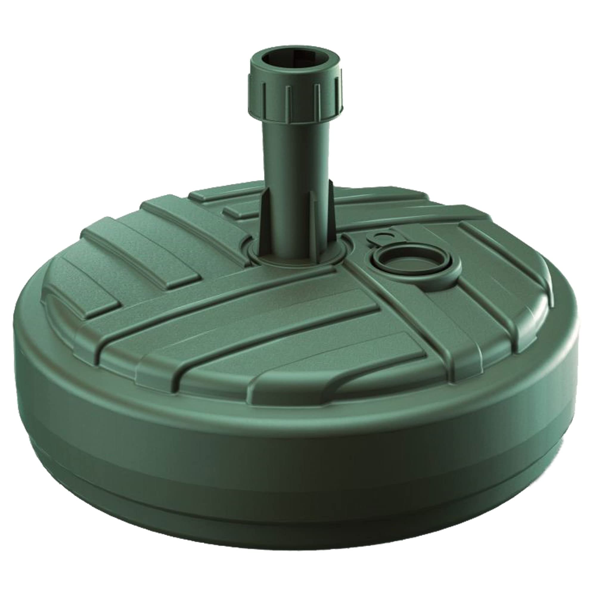 PROSPERPLAST Base de parasol polyéthylène rond Ø 39 x 13 cm vert
