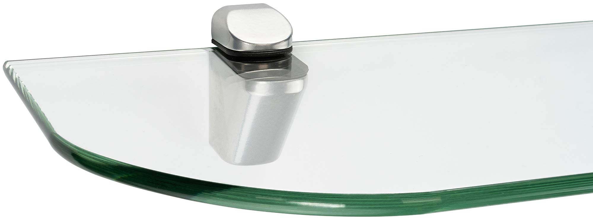 ib style® Mensola in vetro | 8mm | incl. Clip CUCALE bianco|9 dimensioni | 3 designs | chiaro | 90x15cm