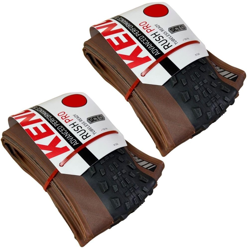 Kenda RUSH PRO SCT 29 x 2.40 COFFEE WALL Tubeless Ready Folding Mountain Bike TYRES (PACK OF 2)