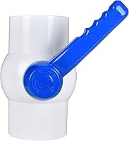 Vista 9 de (6 piezas) Válvula de bola de PVC de 1/2 pulgada, enchufe de válvula de bola de PVC de cierre con mango de giro fácil mejorado para tubo SCH40