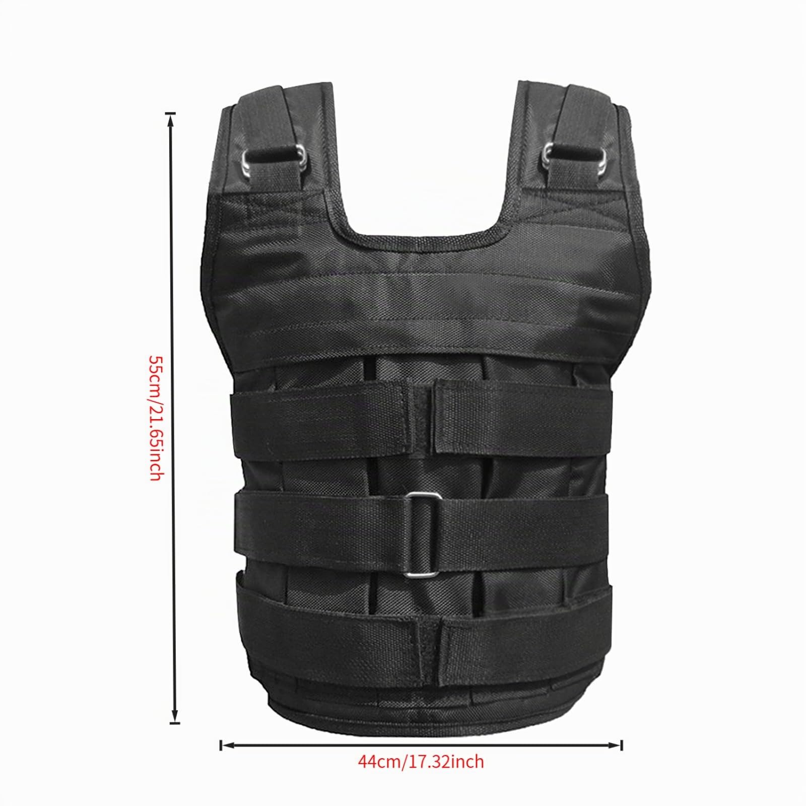 Max Loading - Gilet con peso regolabile da 50 kg per allenamento della forza (vuoto)