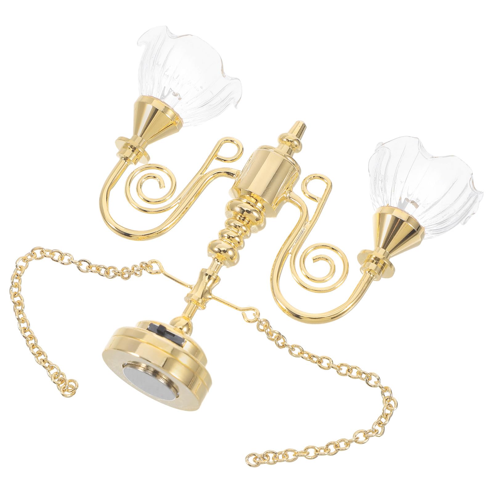 Lustre miniature doré Gatuida pour maison de poupée rétro - 8