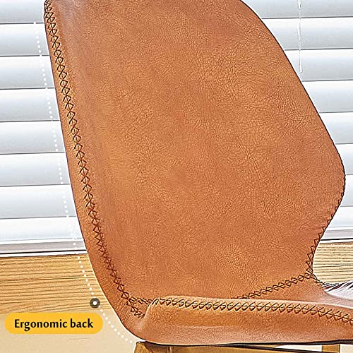 Chaises en simili cuir mat de qualité supérieure et métal noir
