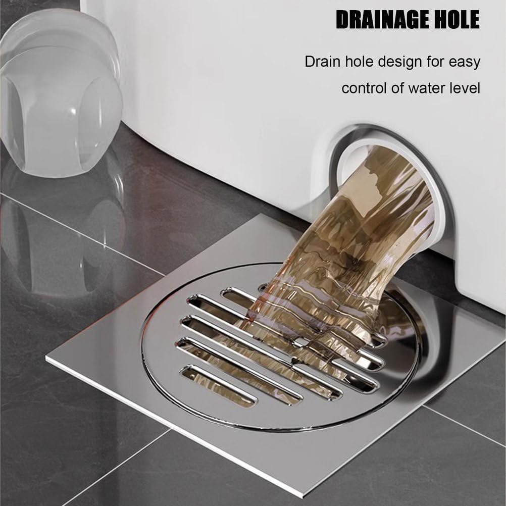 Floor Spin Mop and Bucket Set with Wringer System for Home - Extended Stainless Steel Handle 53.5＂, Floor Cleaning Use with 5 Replacement Washable Microfiber Mop Head Refill