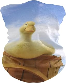 Polaina para el cuello para mujer, máscara para el polvo, pasamontañas, bandana de pato amarillo