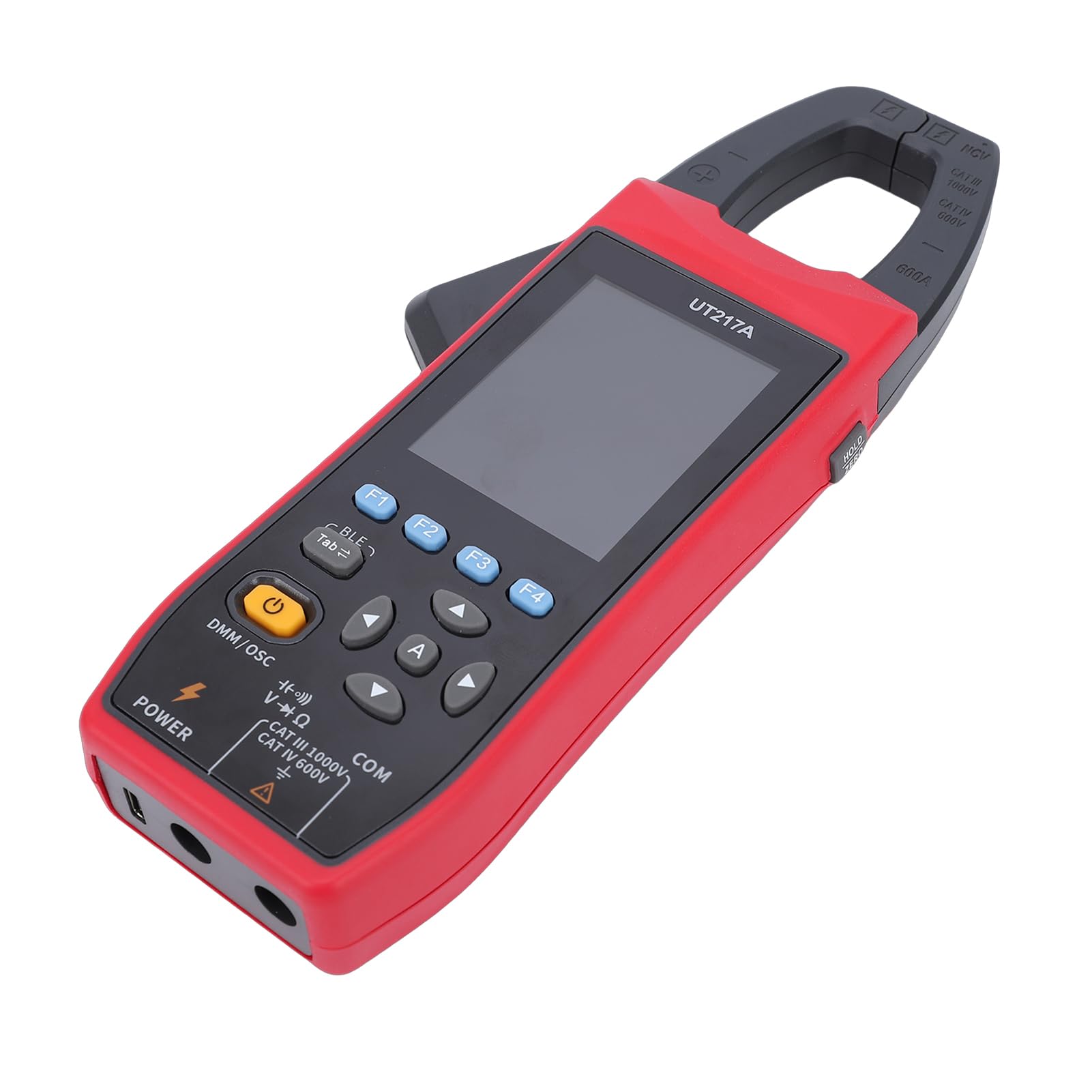 Osciloscopio Medidor de Abrazadera AC/DC True RMS 1MHz Ancho de Banda 600A 1000V Rango Automático para Ingenieros y Técnicos, Probador Voltaje Multifuncional 3 en 1 (UT217A)