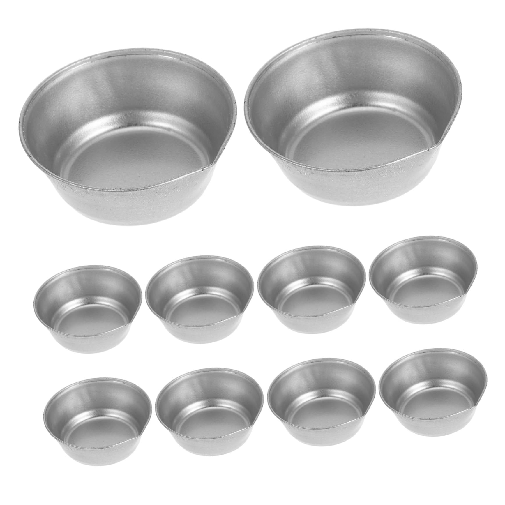 HOMSFOU 10Pcs Round Watercolor Paint Palette Trays with Precision Spout for Model Painting Durable and User Friendly Mixing Cups for Outdoor Creative Projects