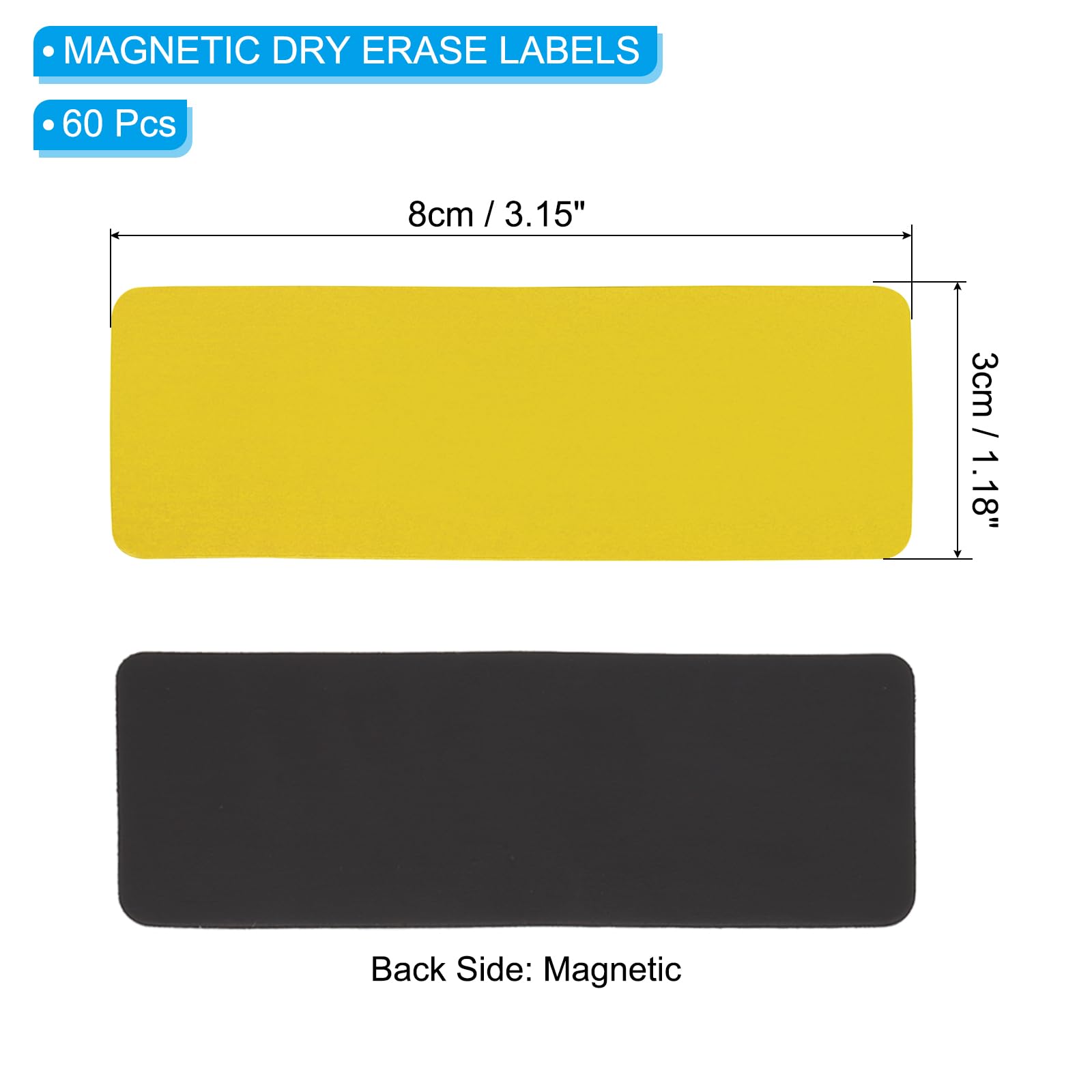 PATIKIL Magnetic Name Tag 3.15x1.18Inch - Image 2