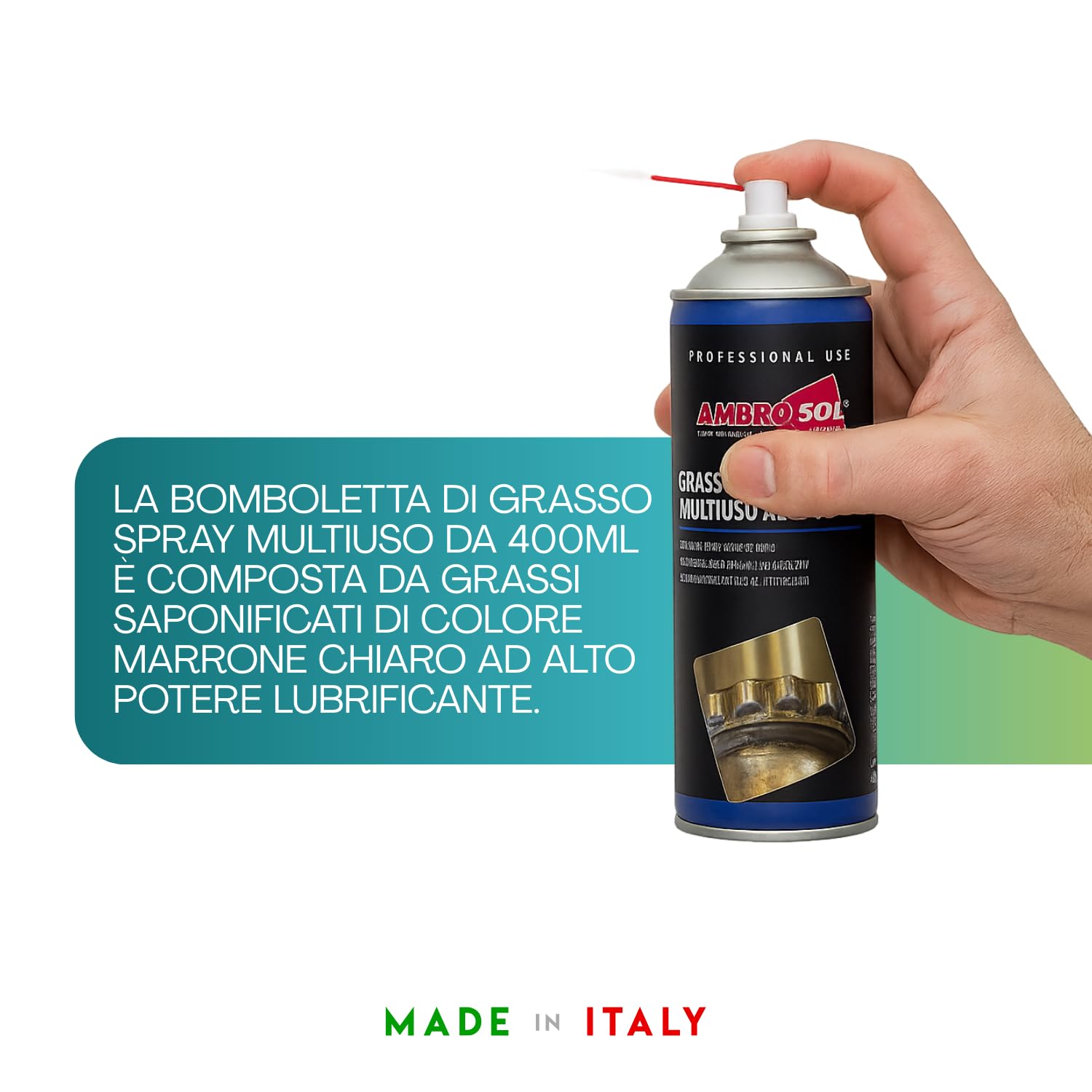 12 Bombolette Spray di Grasso Multiuso Grasso Multiuso al Litio di Colore Marrone Chiaro ad Alte Prestazioni, prolungato Potere lubrificante e Anti-grippante, Anti-Usura e Anti-ruggine