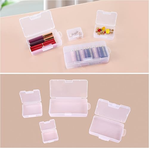 Miniatura 5 de OCHEAL Estuche organizador de maquillaje, soporte organizador de maquillaje transparente apilable, estuche de maquillaje de varios tamaños, juego de