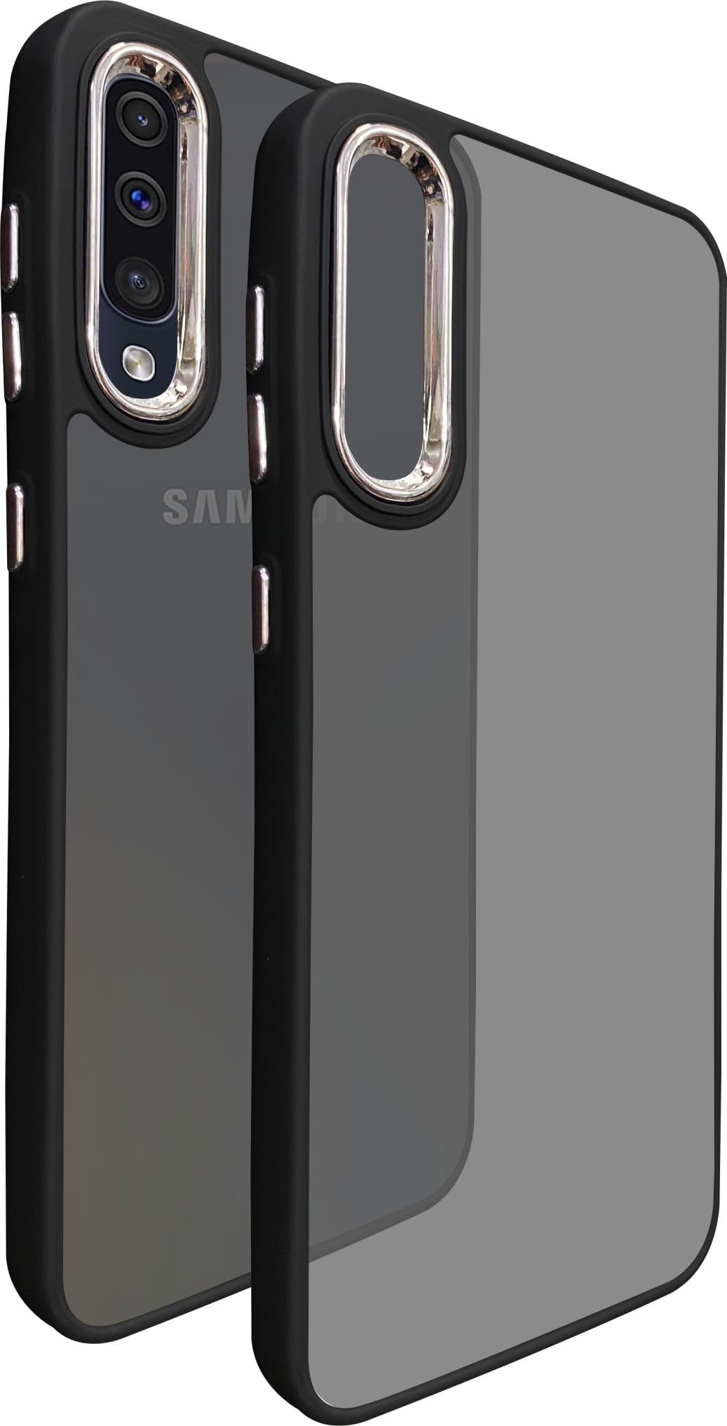 A rtistque Frosted Translucent Back Cover Case for Samsung Galaxy A70 | Electroplated Chrome Ring | Raised Camera Edges for Protection | Smooth Sides TPU - Black (B0BW3FT5W2) Amazon Price History, Amazon Price Tracker