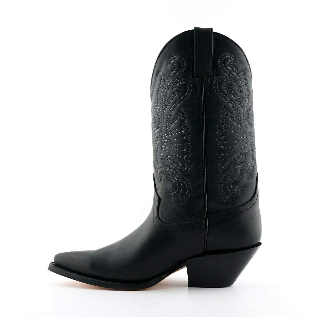 Mühlen Unisex Buffalo Leder Schlüpfen Western Cowboystiefel