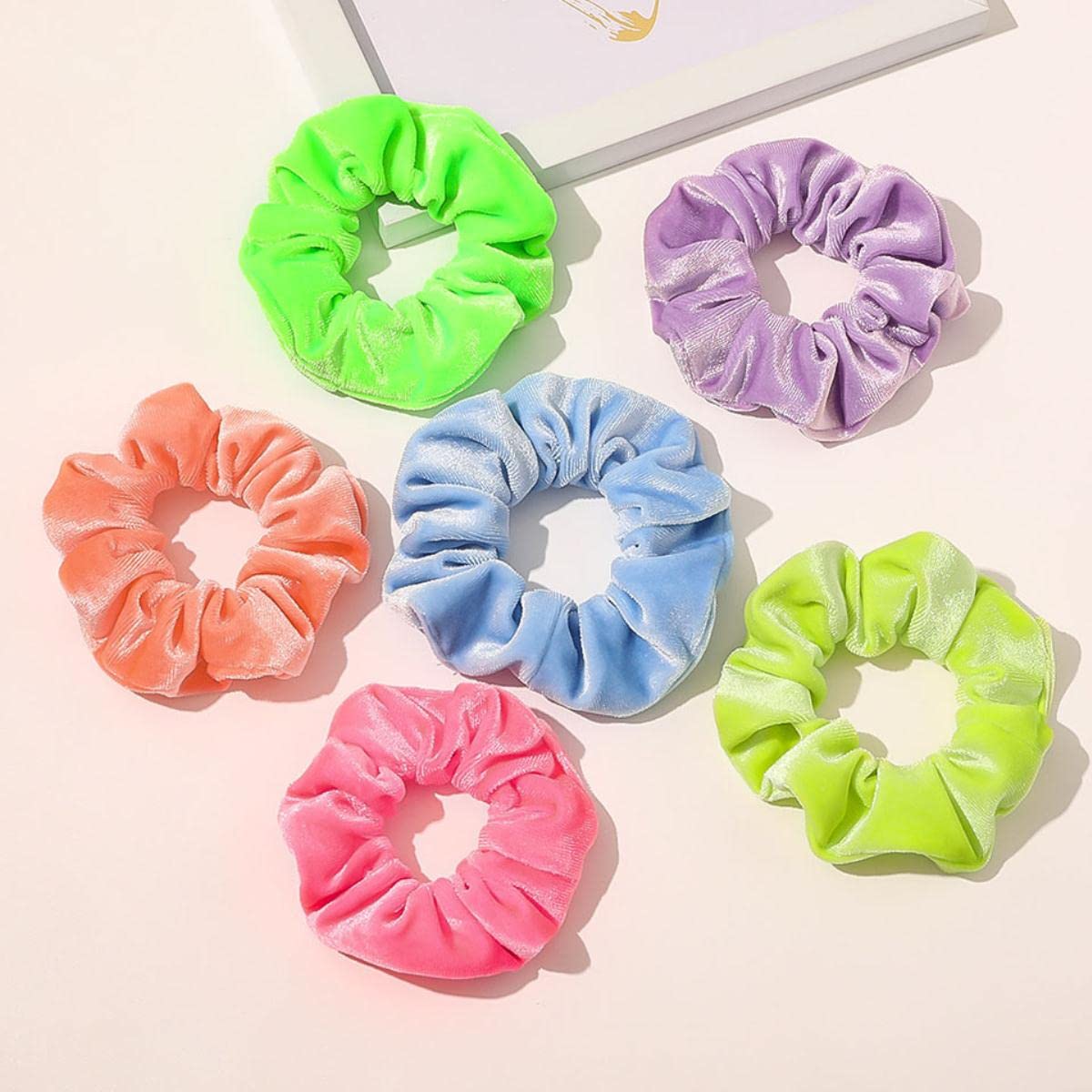 1/3/5/10 szt. Aksamitne gumki do włosów gumki do włosów akcesoria Scrunchie ozdoby elastyczne gumki do włosów Tiara Woman-27,3 szt. (21 3 szt.)