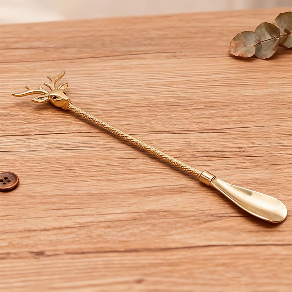 Calzascarpe Calzascarpe in Ottone con Manico Lungo, 18,5 Pollici, Ideale for Anziani, Uso Domestico O Come Regalo Il calzino Aiuta a Mettere i Calzini(60 cm)