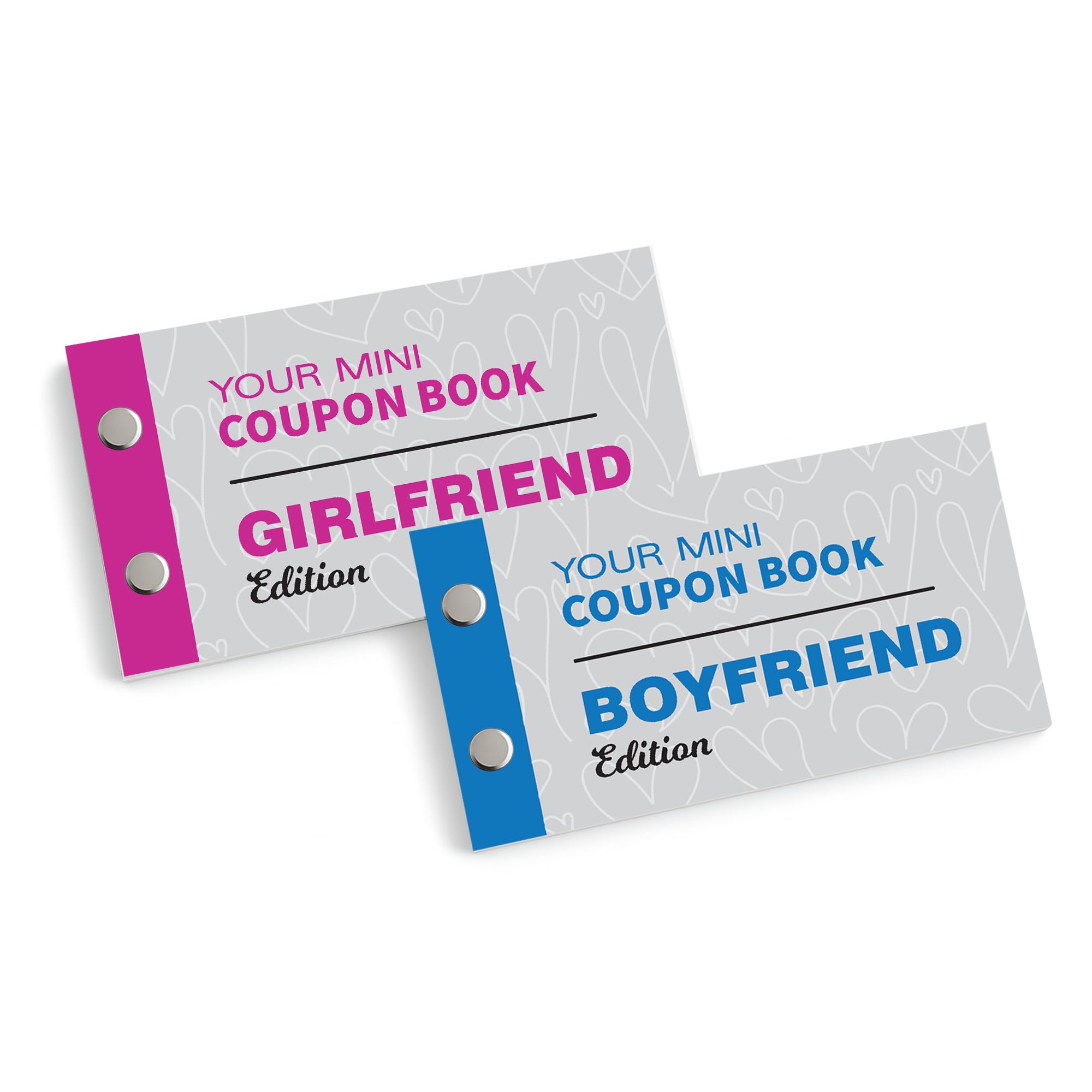 Red Ocean Coupon Book Bundle of 2 For Boyfriend and Girlfriend Novelty Couple Gifts For Anniversary Birthday Valentines Gifts For Him Her Date Night Relationship Gifts