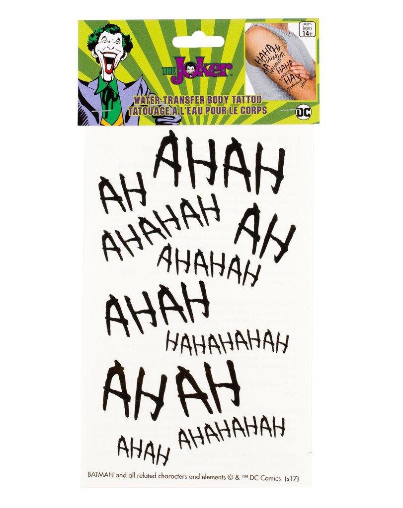 Amazon Com The Joker Ha Ha Ha Water Transfer Body Tattoo Beauty Personal Care Amazon Com The Joker Ha Ha Ha Water Transfer Body Tattoo Beauty Personal Care