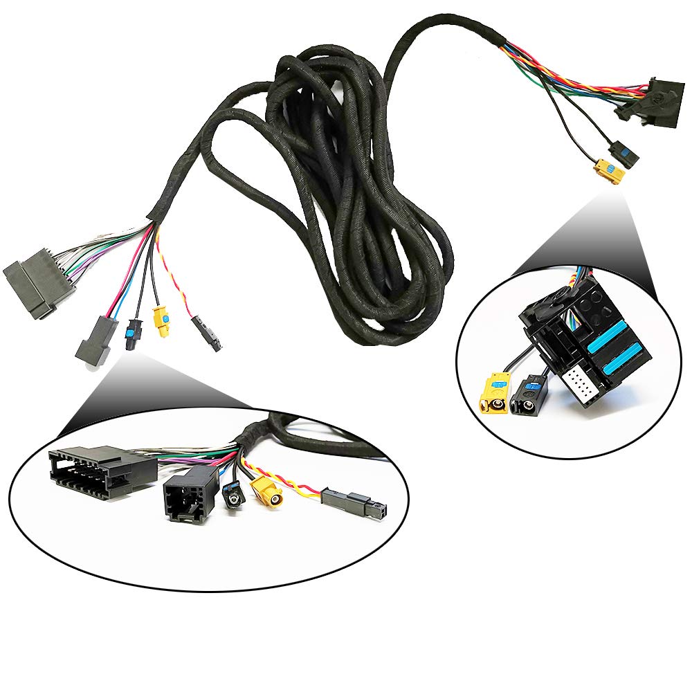 Kompatibel mit: Mercedes C215 W220 W211 W219 R230 APS50 LWL Kabel auf NTG2.5 Stecker Adapter