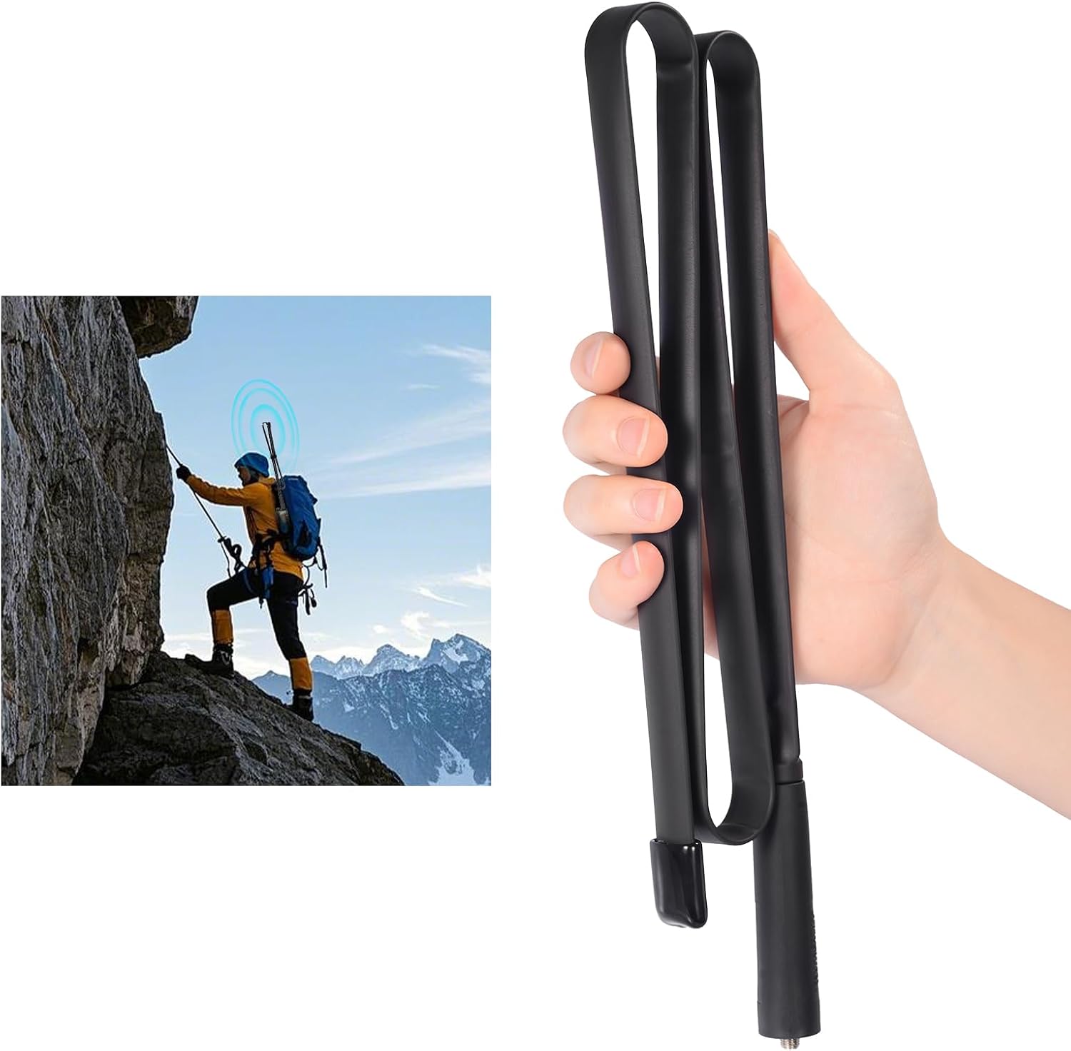 Bingfu VHF UHF 136-520MHz 42.5 inch Foldable CS Tactical Ham Radio Antenna