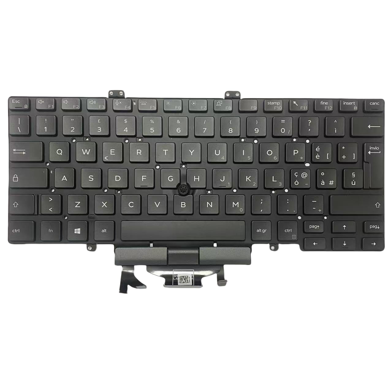 Tastiera Italiano Retroilluminata con Puntatore per Dell Latitude Serie 3400 5400 5401 5410 5411 7400 7410 Layout Italiano