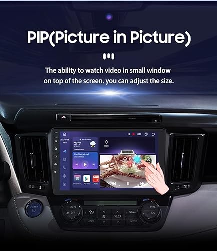 Miniatura 6 de Estéreo de coche Android 12 de 8 núcleos 4+32 GB para Toyota RAV4 2013-2018 9 "QLED in-Dash navegación GPS con CarPlay Android Auto Radio Bluetooth
