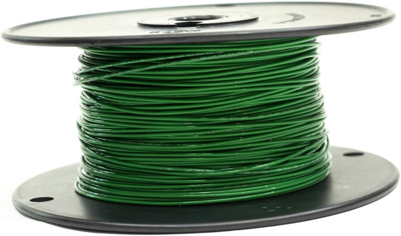 M22759/16-20 Mil-Spec Tefzel Hi-Temp Stranded Wire 20AWG Gauge … (100FT, Green)