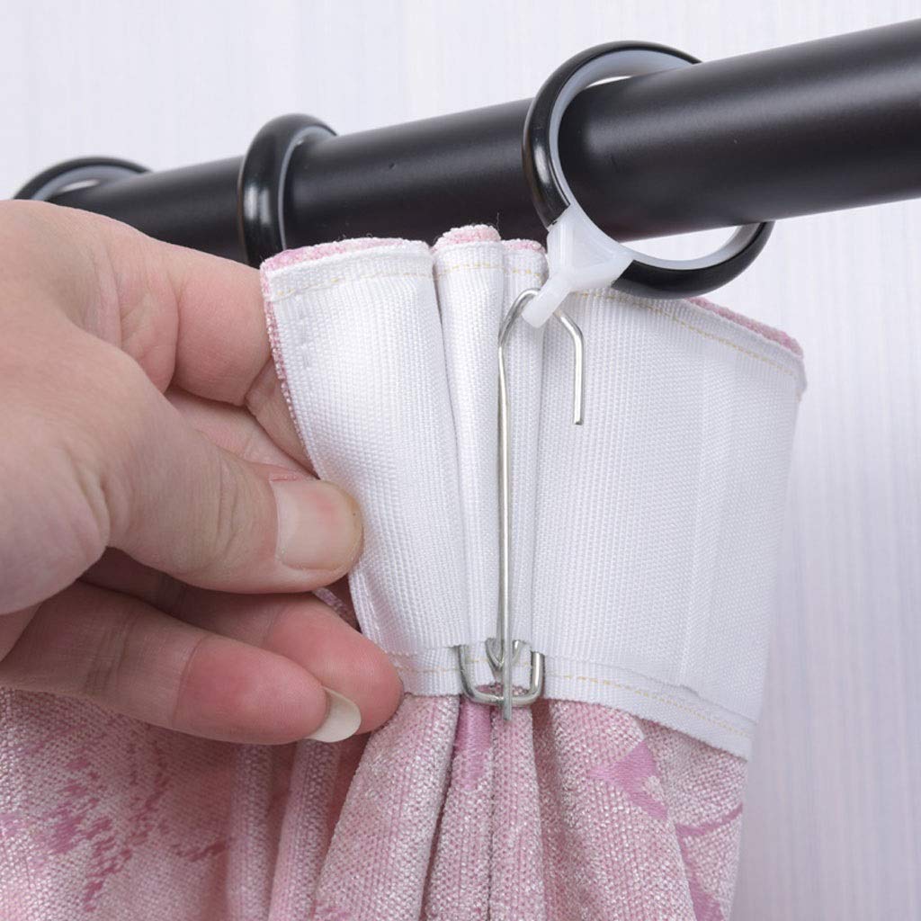Anelli per Tende Ganci per Tende da Doccia Anelli, Anelli per Tende da Doccia in plastica e Ganci per Bagno Aste da Doccia Tende-Set di Anelli da 15,1,4 Pollici (Colore: Bronzo) (Bronzo) (Nero)