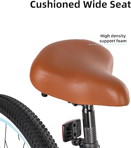 Miniatura 4 de JOYSTAR Bicicleta de crucero de playa de 20 pulgadas, 24 pulgadas, 26 pulgadas, para niñas, niños, hombres y mujeres, bicicletas de crucero para