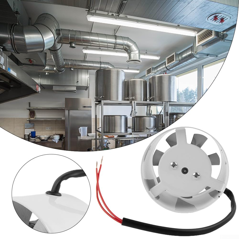 Ventilador extractor de 100 mm, ventilador de conducto extractor de humo, ventilador de tubería en línea de 140 M³/h, ventilador de escape circular de 4 pulgadas, ventilador presurizado para conducto