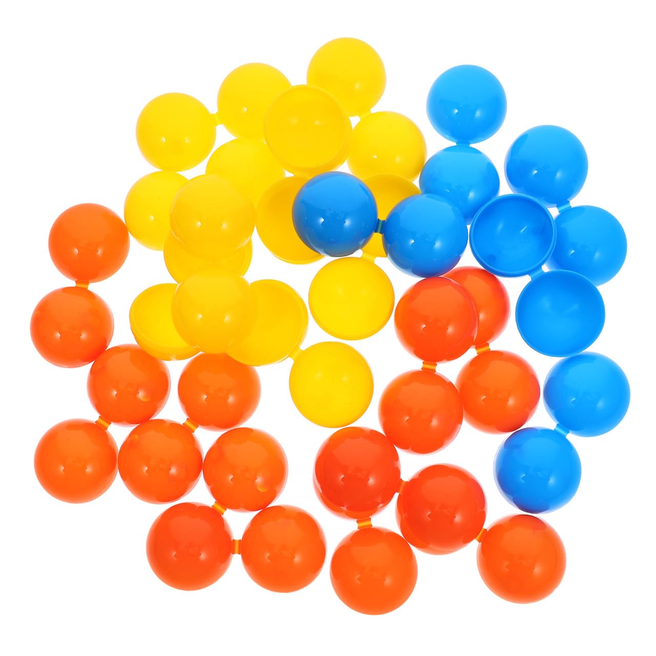ORFOFE Palline Lotteria in Plastica Vuote da 4cm Apertura a Cucitura, 25 Pezzi Resistenti per Eventi e Feste Design Unico e Riutilizzabili Stile Casuale