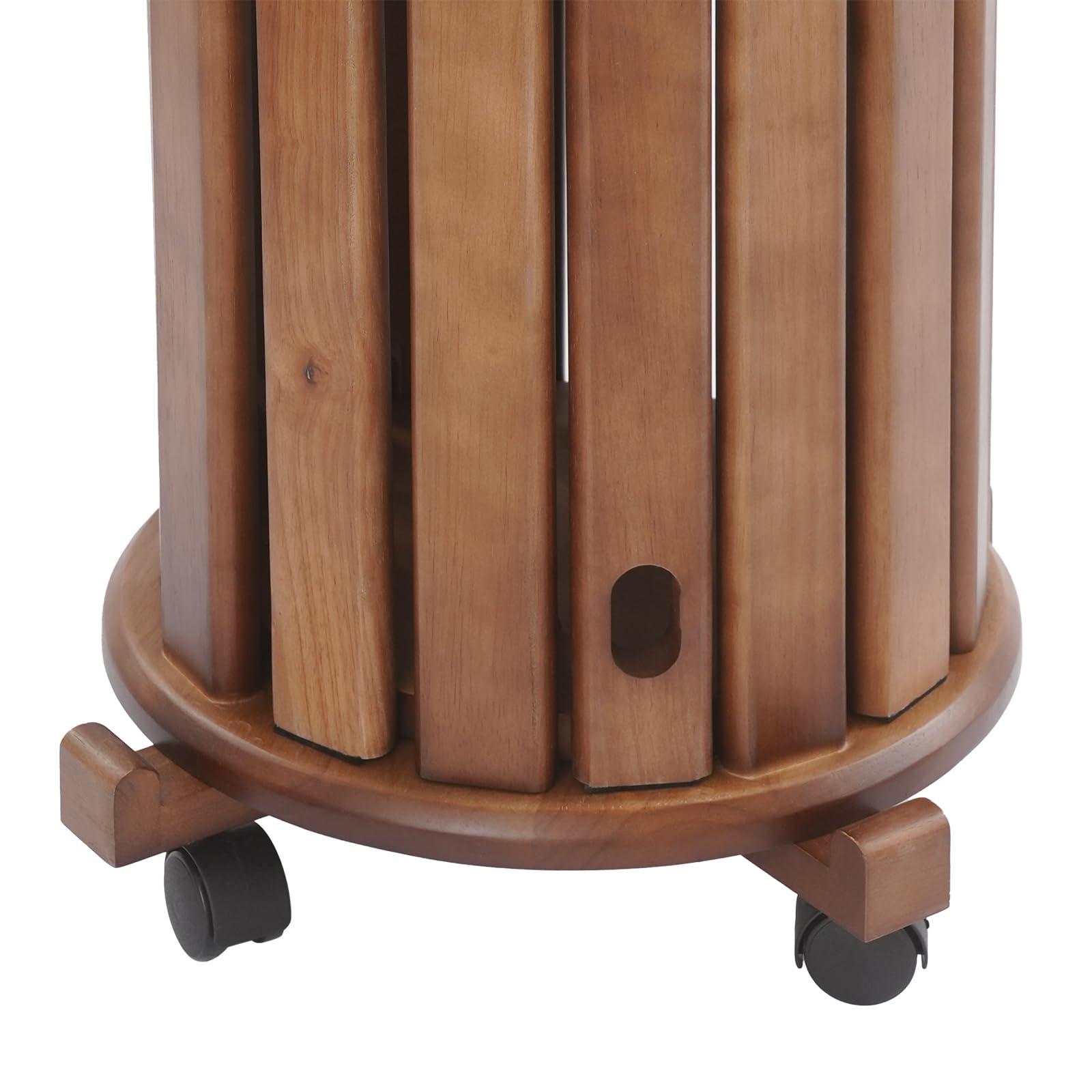 Juego de 4 taburetes de comedor, apilables, para mesita de noche, balcón, taburete, silla apilable de madera para cocina, dormitorio, salón, bar (color nogal)