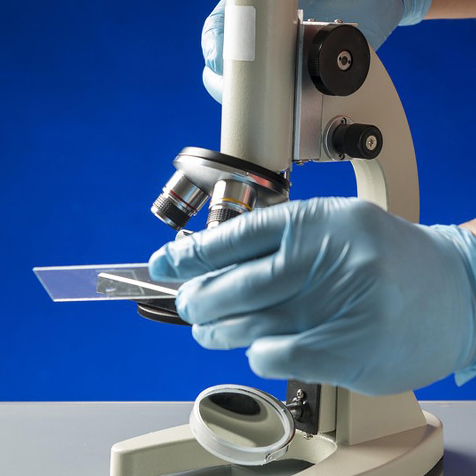 Healvian 50 Pcs portaobjetos de Vidrio Accesorios para microscopio Kit de preparación de portaobjetos para Espalda microscopios portaobjetos de Laboratorio cóncavo Diapositivas